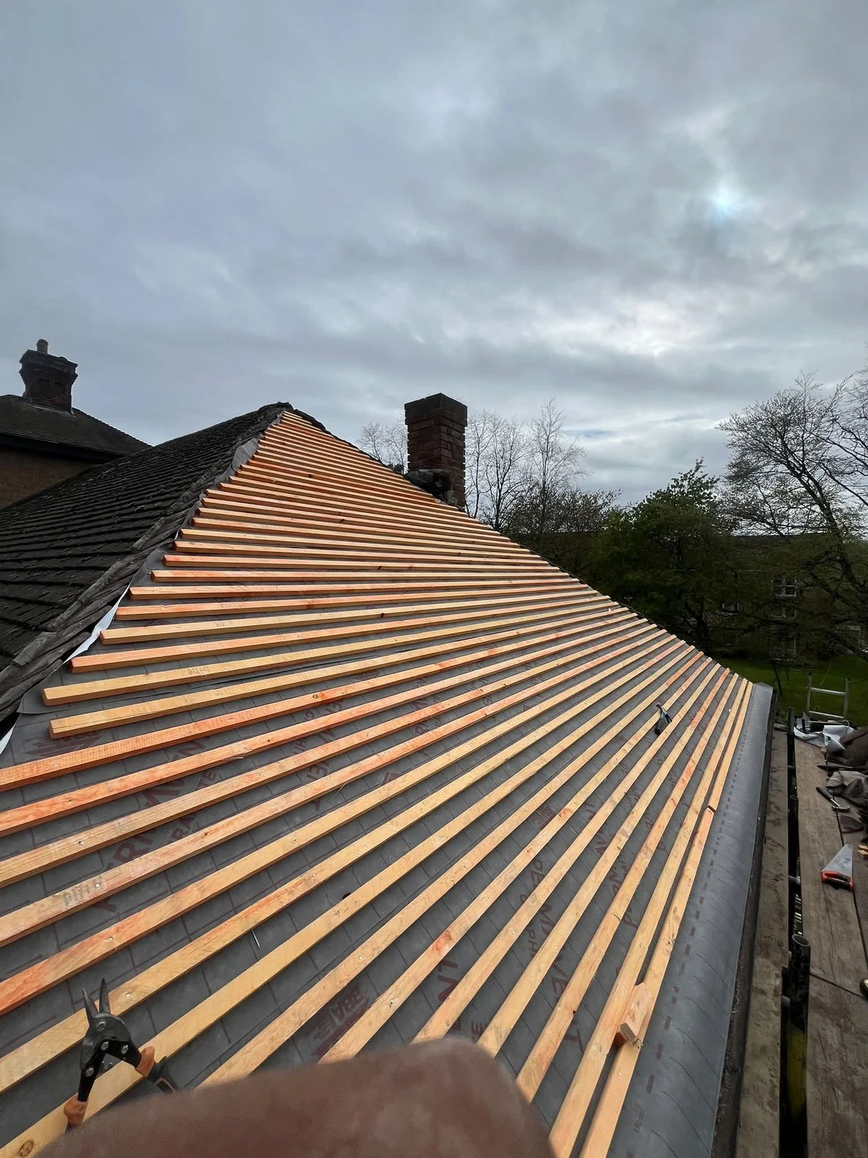 Detailed pitched roof work